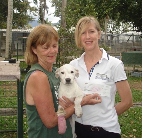 Caroline from YAPS, Goldie and Sonya Clarson